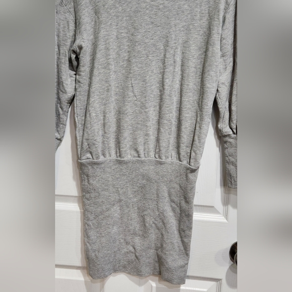 Zara Trafaluc grey sweatshirt midi dress women's size Small - Picture 2 of 7